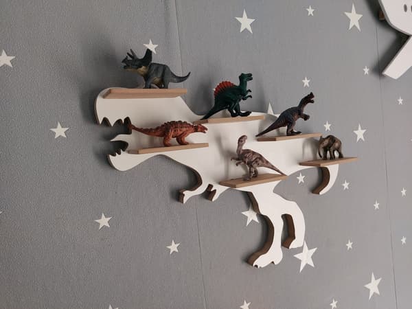 T-Rex-ställ för djurfigurer och annat