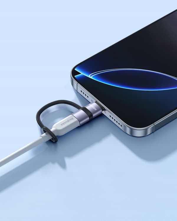 INNOSTYLE ADAPTER USB-C USB TYP C TILL LIGHTNING IPHONE 15 16 17