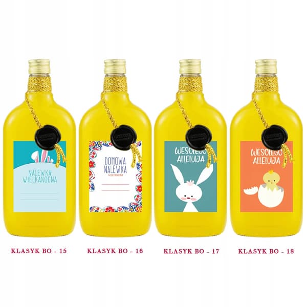 10x KLASSISKE 500ml flasker med pynt til likører