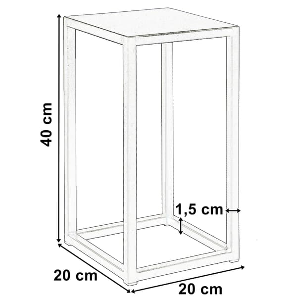 Piatto loft blomsterstander 40 cm sort