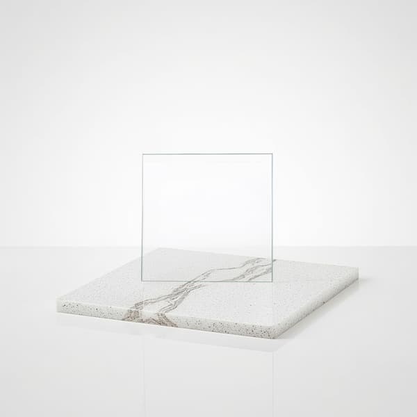 Glasunderlag 30x30 til stearinlys, kagefad i glas