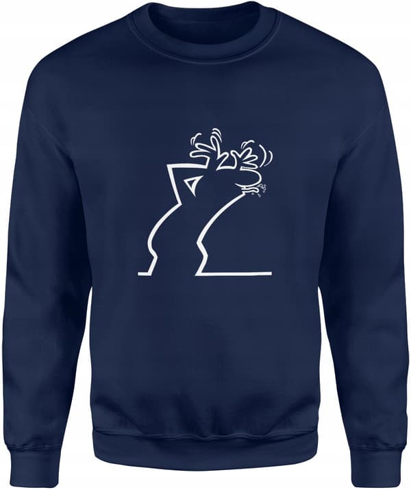 HERRSWEATSHIRT MED TRYCK ROLIG SWEATSHIRT M