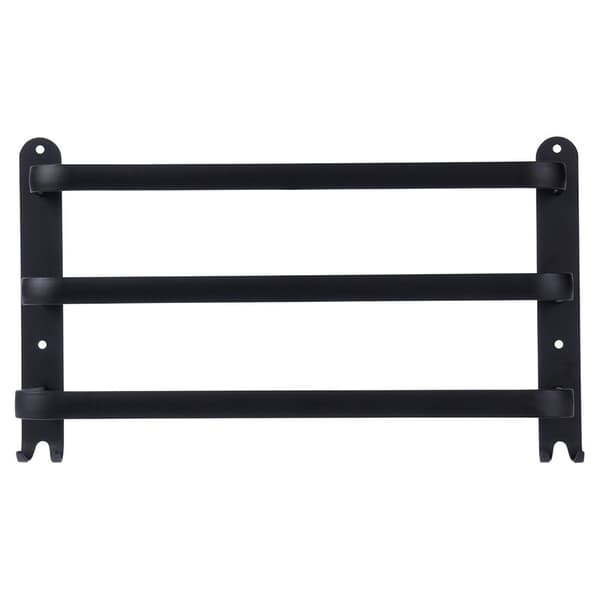 Håndklædeholder aluminium sort 40 cm
