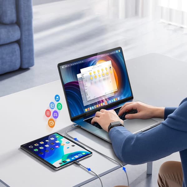 Orico CDX 100W 5A Strömförsörjning USB-C - USB-C Kabel 1m - Vit