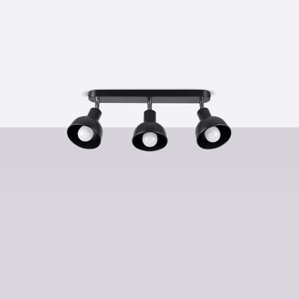 ELBA 3 E27 SVART STRÅKLAMPA SOLLUX SL.1318