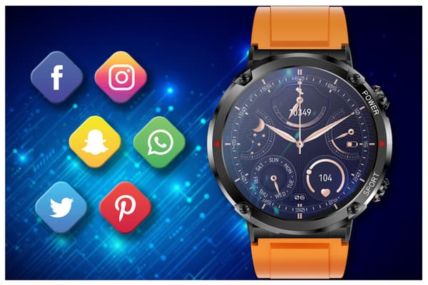 GRAVITY GT21-2 SMARTKLOCKA FÖR HERR – BLUETOOTH-SAMTAL, EXTRA ARMBAND (sg025b)