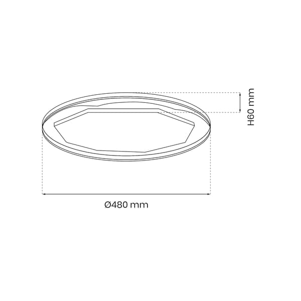 OPTIMA LED-TAKLAMPA VIT MILAGRO ML7053