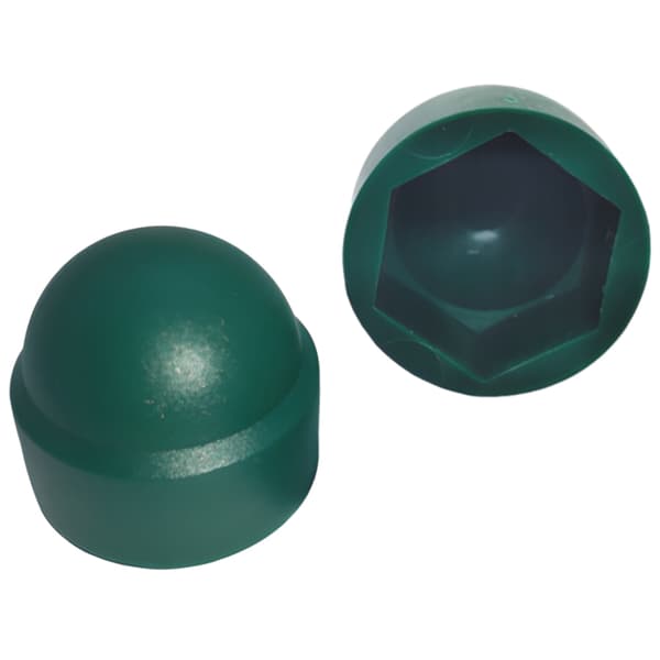 M6 skruvlock, 10mm nyckel, grön, 50 delar