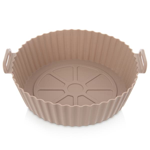 Insats för luftfrityr oljefri silikon beige 23 cm