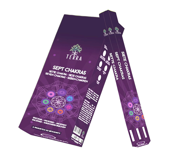 Terra 7 chakror rökelsepinnar 20 st chakra
