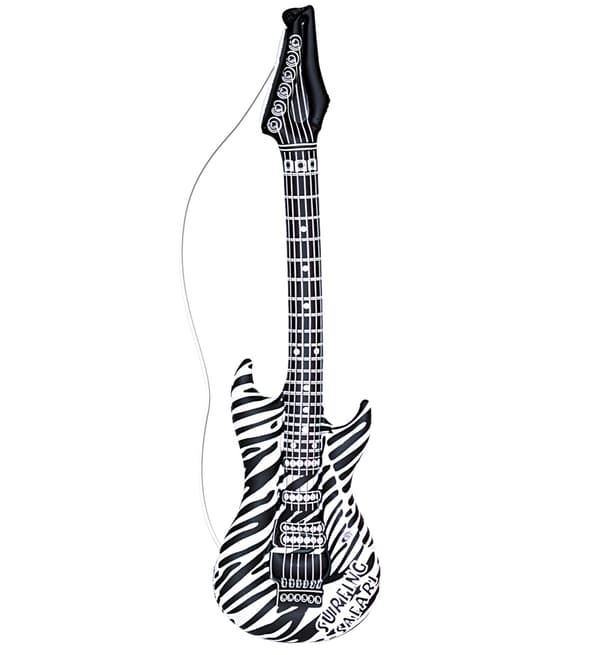Oppustelige Guitarstjerner Rock Disco 80'erne 105cm