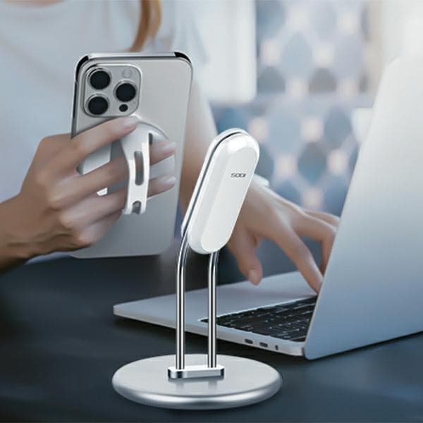 SODI Telefonställ SIM-300 silver/silver MagSafe
