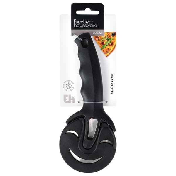 Stålpizzakniv rund 20 cm