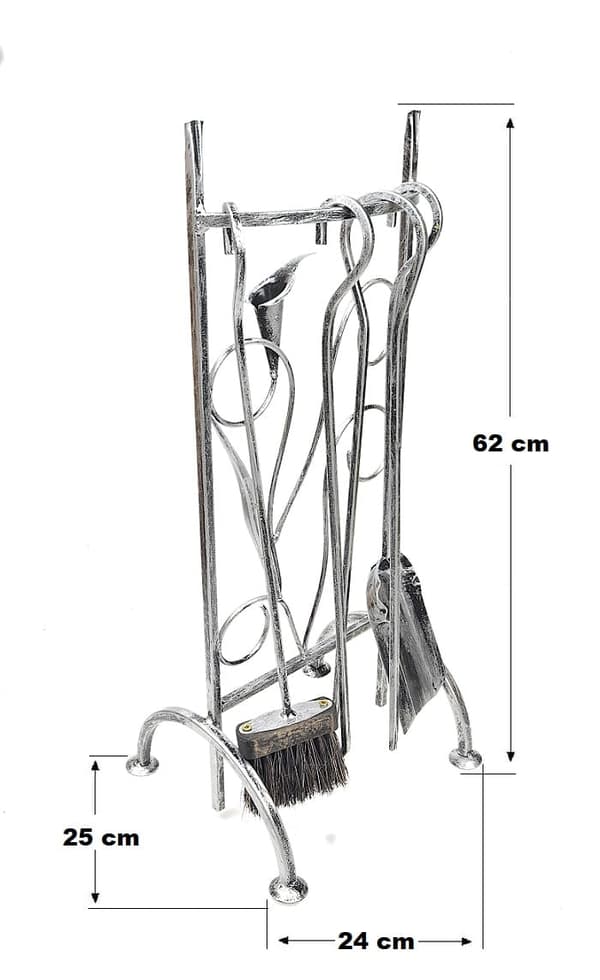 Eldstadsset verktyg tillbehör dk-859 silver