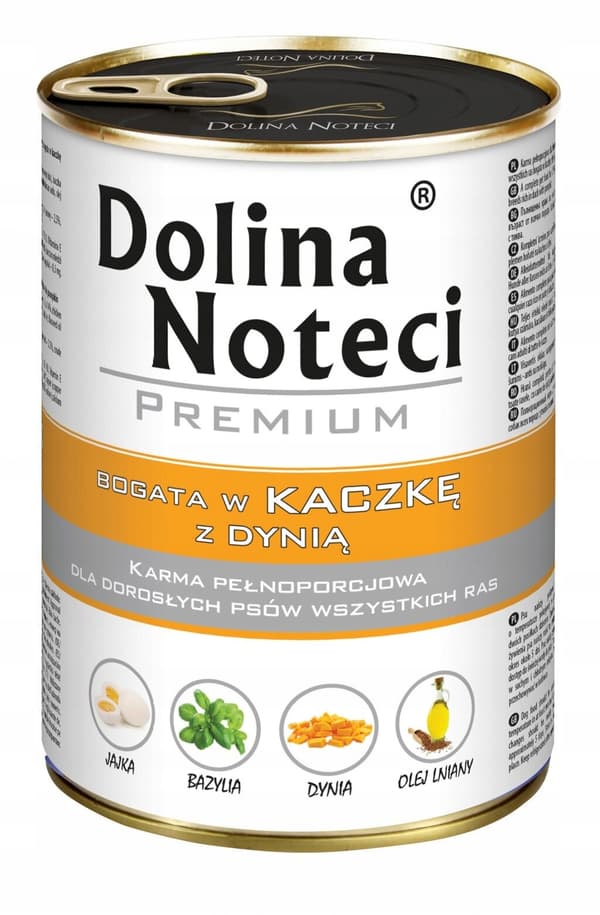 Dolina Noteci Premium våtfoder för hundar Anka med pumpa 24x400g