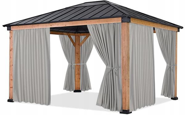 Terrassehavegardiner T 155x260 lys grå