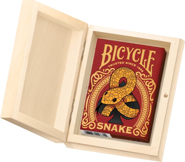 BICYCLE SNAKE-spelkort 1 kortlek i trälåda