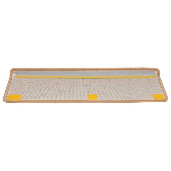 vidaXL Trappmattor 15 st 65x21x4 cm beige rektangulära kanter