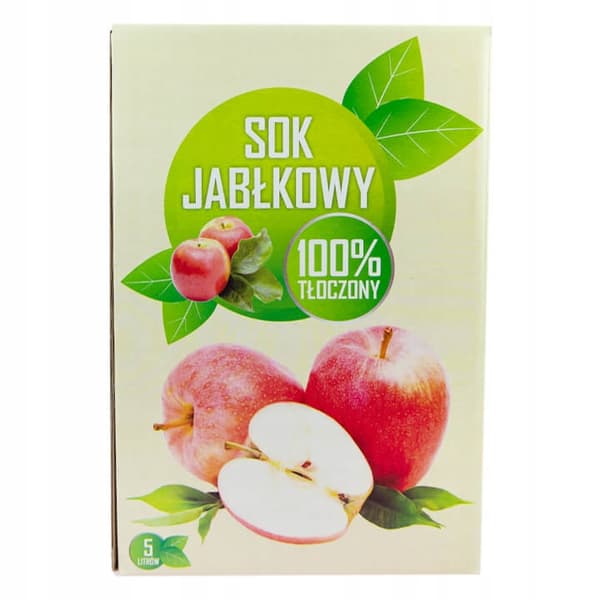 Æblejuicekarton 100% presset naturlig 5 l