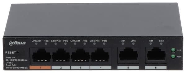 POE-SWITCH CS4006-4GT-60 4-PORTARS DAHUA
