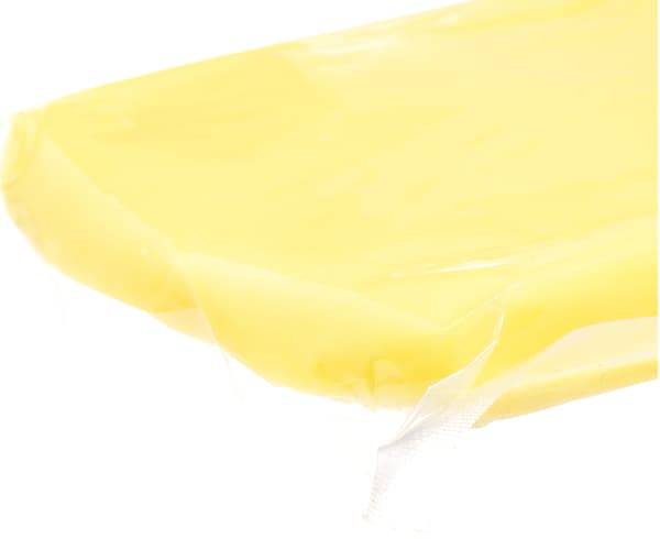 Ljusgul plastglasyr 250g 1-pack.