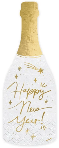Champagneservietter 7x19 cm 20 stk.