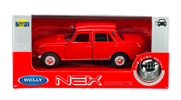 WELLY WARTBURG 353 PUNAINEN 1:34 43793