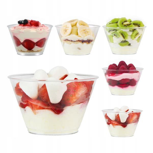 KOPPER OG BEHOLDERE TIL DESSERTER 70 ml 24 stk. TULI-kop til snacks
