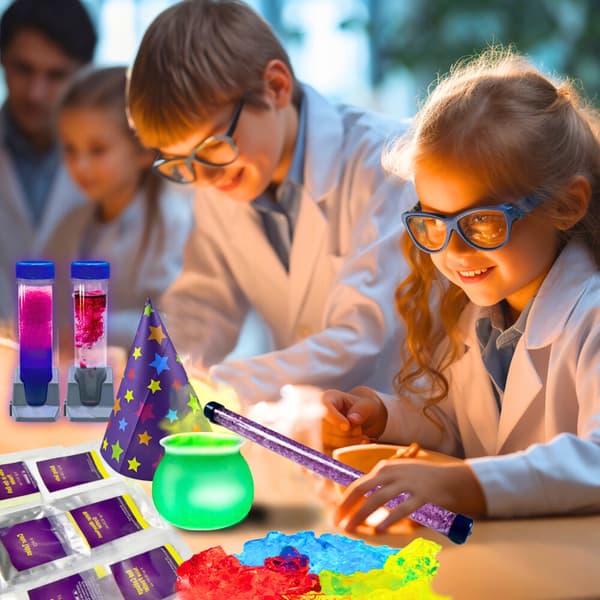 Set Kreativa Magiska Experiment För Barn Lek Utbildning