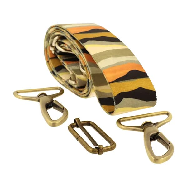 40 mm justerbar TIGER-väskrem, FASTEN, Guld