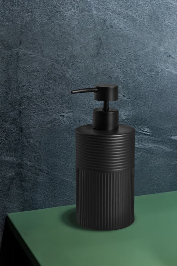 Sæbedispenser 400 ml AWD IINTERIOR 1916 Tusa sort stentøj