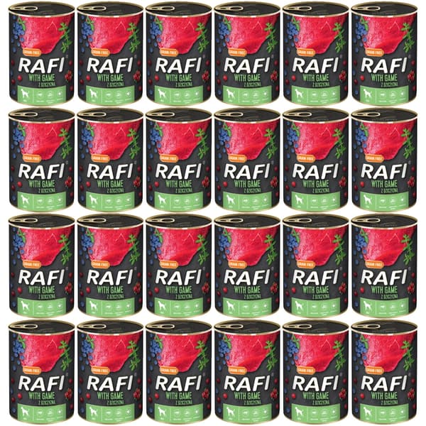 Dolina Noteci RAFI våtfoder för hundar med vilt 24x400g