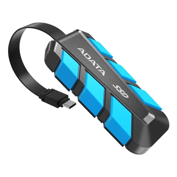ADATA SC740 500GB SSD, USB Typ-C, Svart, 1050/1000MB/s