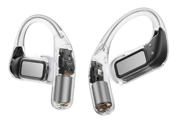 SHOKZ OpenFit Pro Hvide Hovedtelefoner med Åbne Bagside