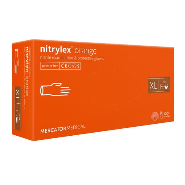 Mercator Nitrylex Orange XL nitriilikäsineet 100 kpl
