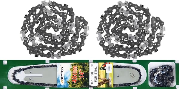 SVÆRD TIL BENSINSAV + 2x KÆDER 40cm 14'' 50 3/8 375