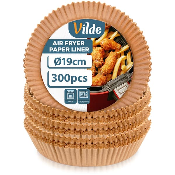 Papirindlæg til luftfritter rundt 19 cm 300 stk.