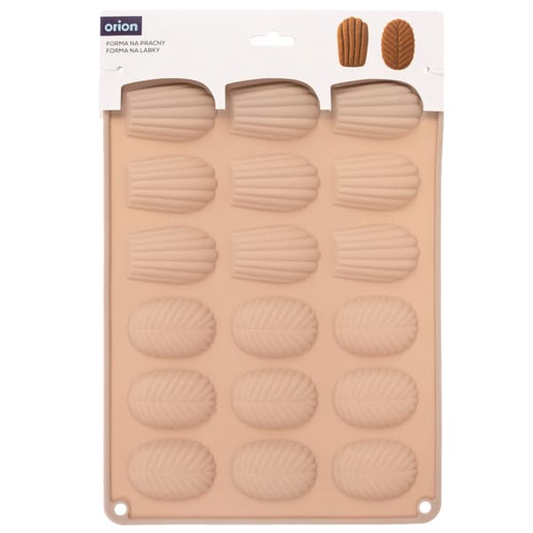 Silikoneform til småkager og praliner beige 34x25x1 cm