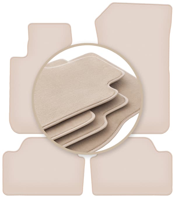 premium beige måtter til BMW 1 F21 hatchback 2011-2019