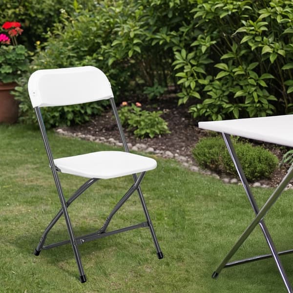 SIMPLO BLACK klappelig cateringstol, hvid