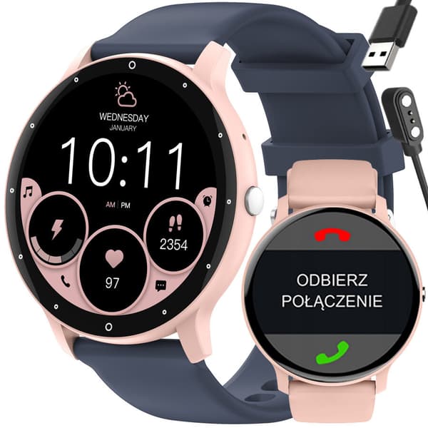 ÄLYKELLO UNISEX GRAVITY GT1-7 PRO - BLUETOOTH-PUHELUT, LISÄHIHNA (sg027g)
