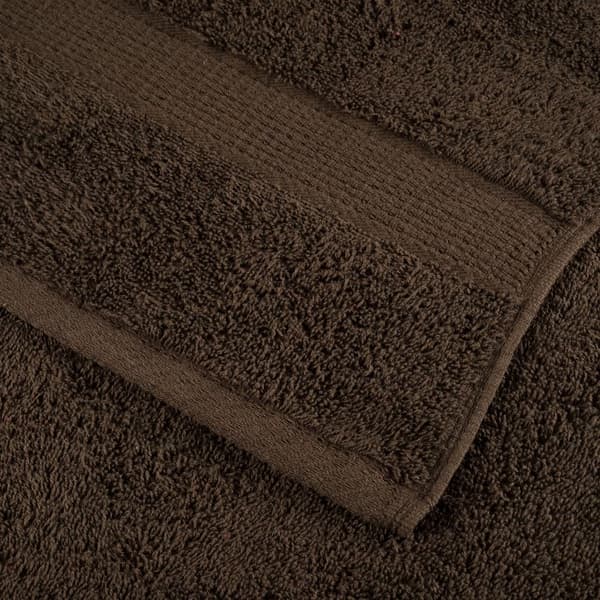 vidaXL Premiumhanddukar SOLUND, 4-pack, bruna, 50x100 cm