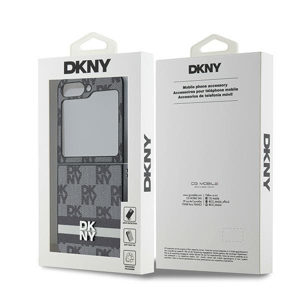 DKNY DKHCZF6PCPTSSK Z Flip6 F741sort/sort Ternet Mønster Trykte Striber