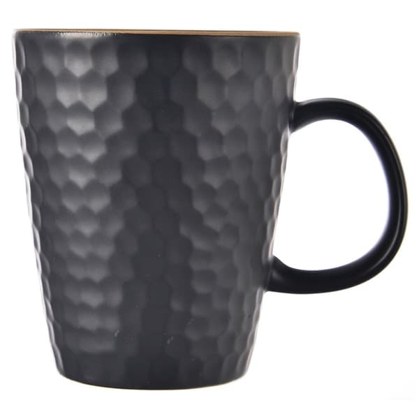 Svart keramisk mugg TEA TIME 420 ml
