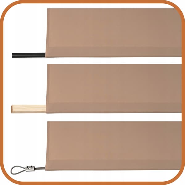 Terassi- ja pihaverho 155x240 beige
