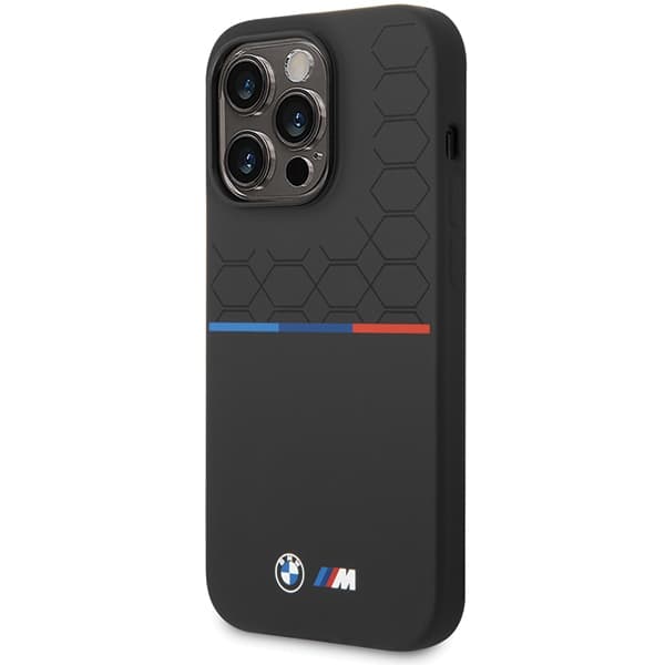 BMW BMHCP15L22SMPK iPhone 15 Pro 6.1 sort/sort silikonemønster