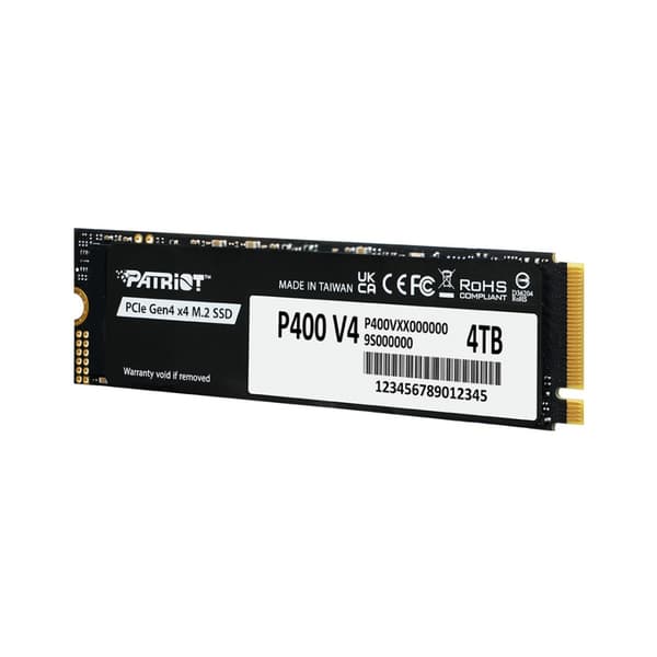 Patriot P400 V4 4TB M.2 2280 PCI-E Gen4 NVMe SSD
