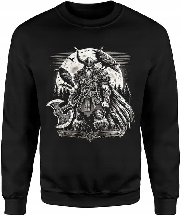 VIKING HERRSWEATSHIRT MED VIKINGTRYCK, STORLEK M
