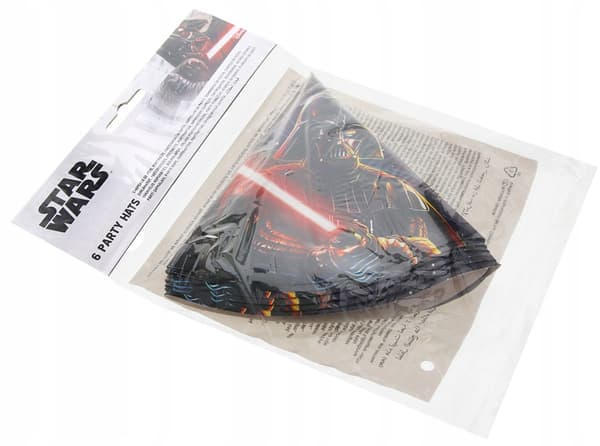 Star Wars Jedi födelsedagsmössor av papper, 6 st.