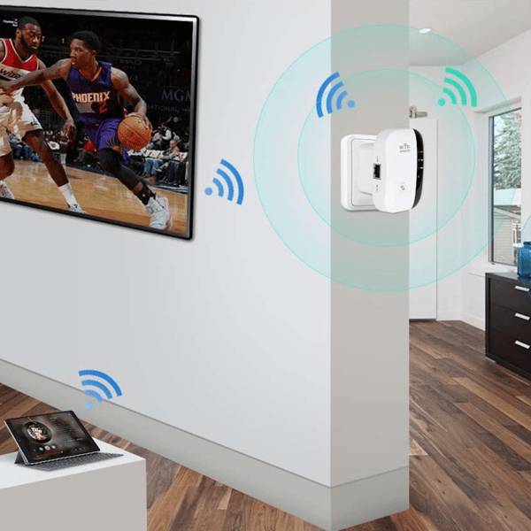 Signalforstærker Wi-Fi Repeater LAN 300Mbps Trådløst Internet AP